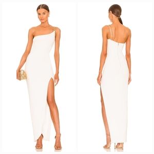 Nookie Estella One Shoulder Gown in White